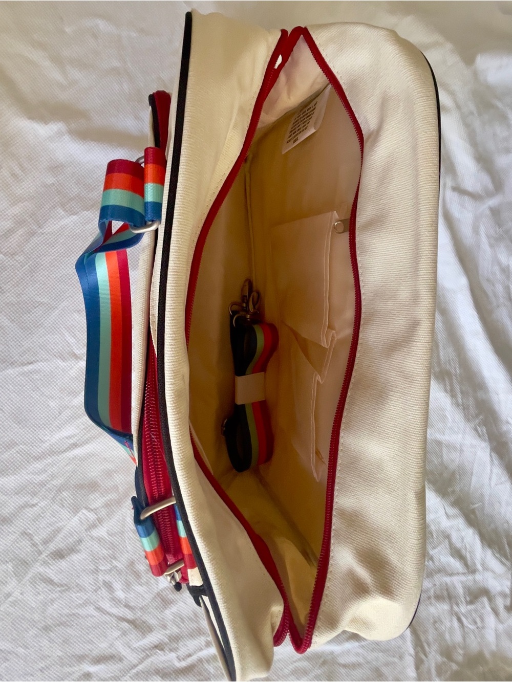 Sparrow Pickleball Bag Stylish Three Stripes Retro Look 20x8x12 New - Picture 6 of 6